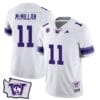 Jalen McMillan Jersey #11 Washington Huskies Washington Map Patch Football White