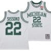 Mady Sissoko Jersey #22 Michigan State Spartans 125th Basketball Anniversary 1990 Throwback White