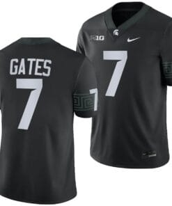 Michigan State Spartans Antonio Gates Jersey #7 College Football Game 2023 Black