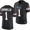 Princely Umanmielen Jersey #1 Florida Gators Alternate College Football 2023-24 Black