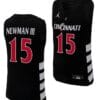 Cincinnati Bearcats John Newman III Jersey #15 Black Basketball Unisex Replica