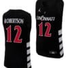 Cincinnati Bearcats Oscar Robertson Jersey #12 Black Basketball Unisex Replica