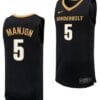 Ezra Manjon Jersey #5 Vanderbilt Commodores Replica Basketball Uniform Black