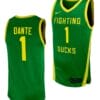 N'Faly Dante Jersey #1 Oregon Ducks Replica College Basketball uniform Green