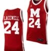 Nate Lacewell Jersey #24 Morehouse College Tigers Replica Basketball Uniform Maroon