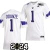 Rome Odunze Jersey #1 Washington Huskies 2024 College Football Playoff National Championship White