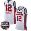 MiLaysia Fulwiley Jersey #12 South Carolina Gamecocks Basketball 2024 National Champions All Stitched White