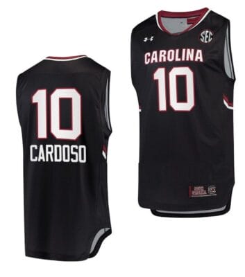 Kamilla Cardoso Jersey #10 South Carolina Gamecocks College Basketball Black