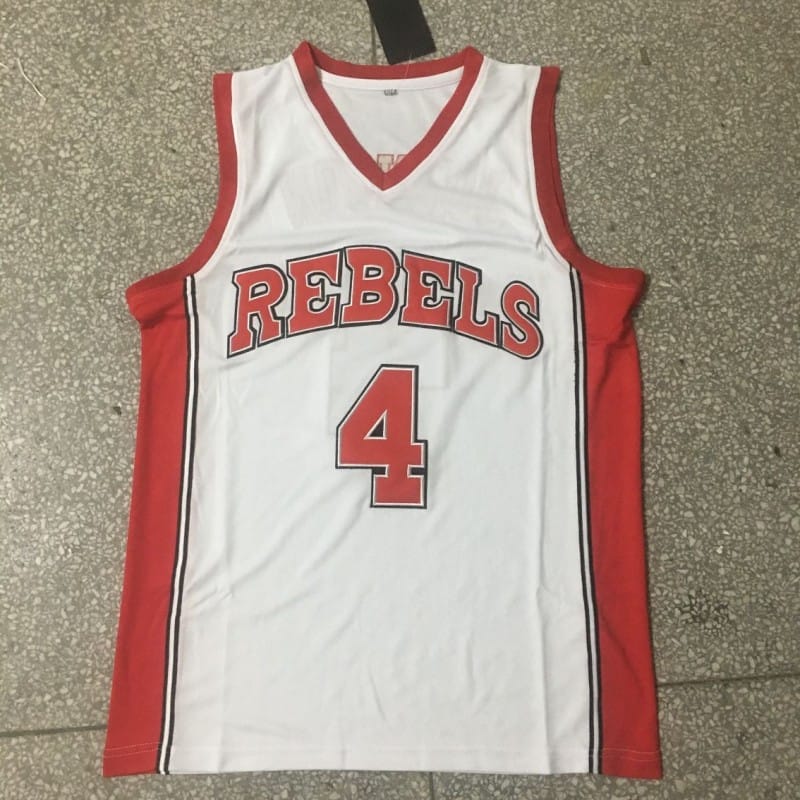 Larry Johnson Jersey #4 Unlv Rebels College Basketball White - Image 2