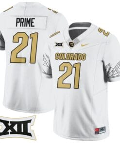 Coach Prime Jersey #21 Colorado Buffaloes 2024 Vapor Limited NCAA Football White