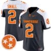 Jabari Small Jersey #2 Tennessee Volunteers Vapor Limited College Football Grey Alternte