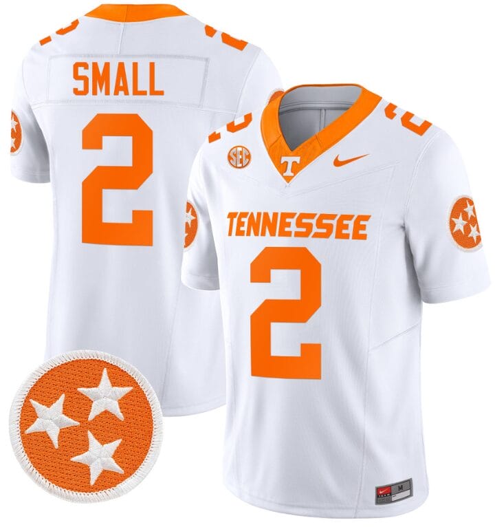 Jabari Small Jersey #2 Tennessee Volunteers Vapor Limited College Football White