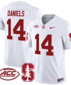 Ashton Daniels Jersey #14 Stanford Cardinal Vapor Limited College Football Stitched White
