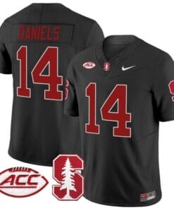 Ashton Daniels Jersey #14 Stanford Cardinal Vapor Limited College Football Stitched Black