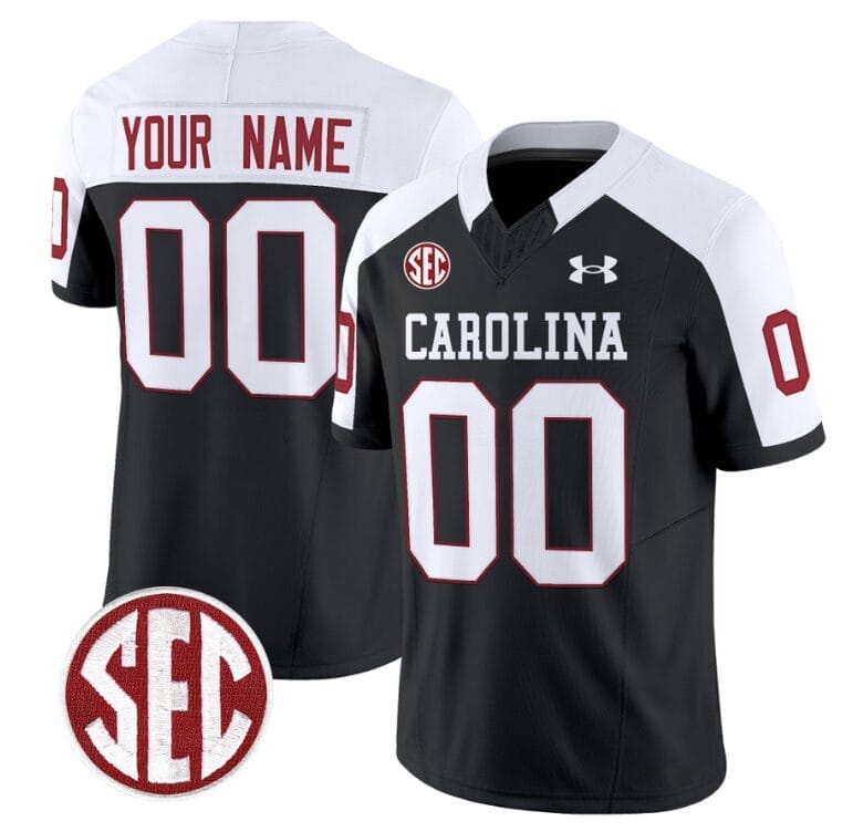 Custom South Carolina Gamecocks Jersey Name and Number Football 1980 Throwback Vapor Limited Black Alternate