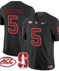 Christian McCaffrey Jersey #5 Stanford Cardinal Vapor Limited College Football Stitched Black