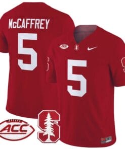 Christian McCaffrey Jersey #5 Stanford Cardinal Vapor Limited College Football Stitched Crimson
