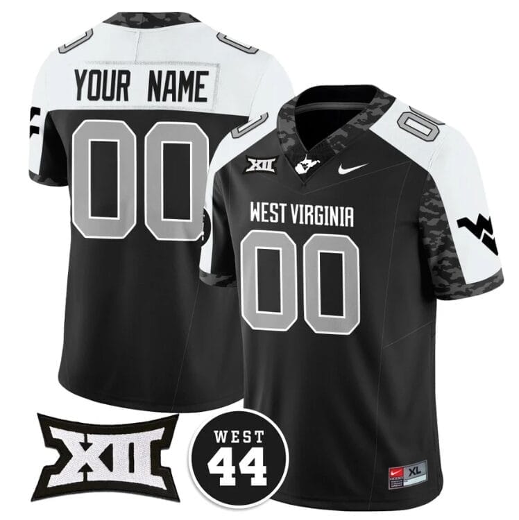 Custom West Virginia Mountaineers Jersey Name and Number 2024 Vapor Limited Football Honor Jerry West Stitched Alternate