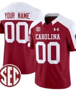 Custom South Carolina Gamecocks Jersey Name and Number Football 1980 Throwback Vapor Limited Garnet Alternate