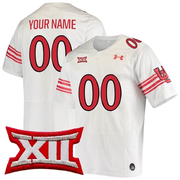 Custom Utah Utes Jersey Name and Number College Football White Throwback Game All Stitched