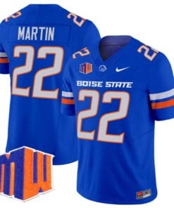 Doug Martin Jersey #22 Boise State Broncos Vapor Limited College Football Stitched Royal