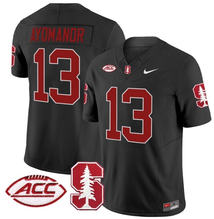 Elic Ayomanor Jersey #13 Stanford Cardinal Vapor Limited College Football Stitched Black