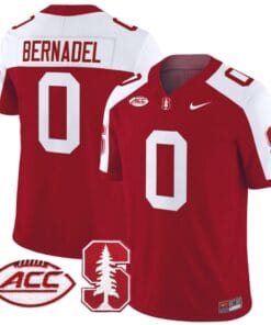 Gaethan Bernadel Jersey #0 Stanford Cardinal Vapor Limited College Football Stitched Crimson Alternate