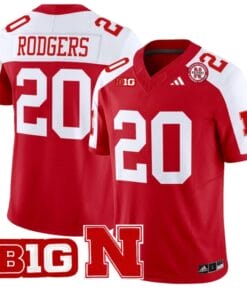 Johnny Rodgers Jersey #20 Nebraska Cornhuskers Vapor Limited Football Scarlet Alternate