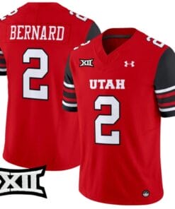 Micah Bernard Jersey #2 Utah Utes Vapor Limited College Football Stitched Red