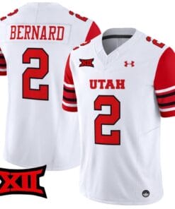 Micah Bernard Jersey #2 Utah Utes Vapor Limited College Football Stitched White