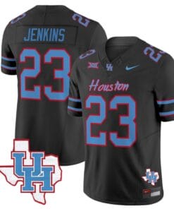 Parker Jenkins Jersey #23 Houston Cougars Oilers Inspired Vapor College Football Limited Stitched Black
