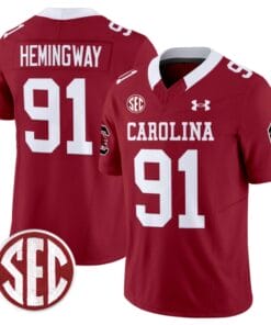 Tonka Hemingway Jersey #91 South Carolina Gamecocks Football 1980 Throwback Vapor Limited Garnet