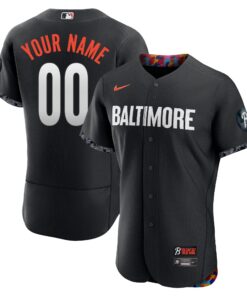 Alternative view of Baltimore Orioles 2023 City Connect Custom Jersey - All Stitched