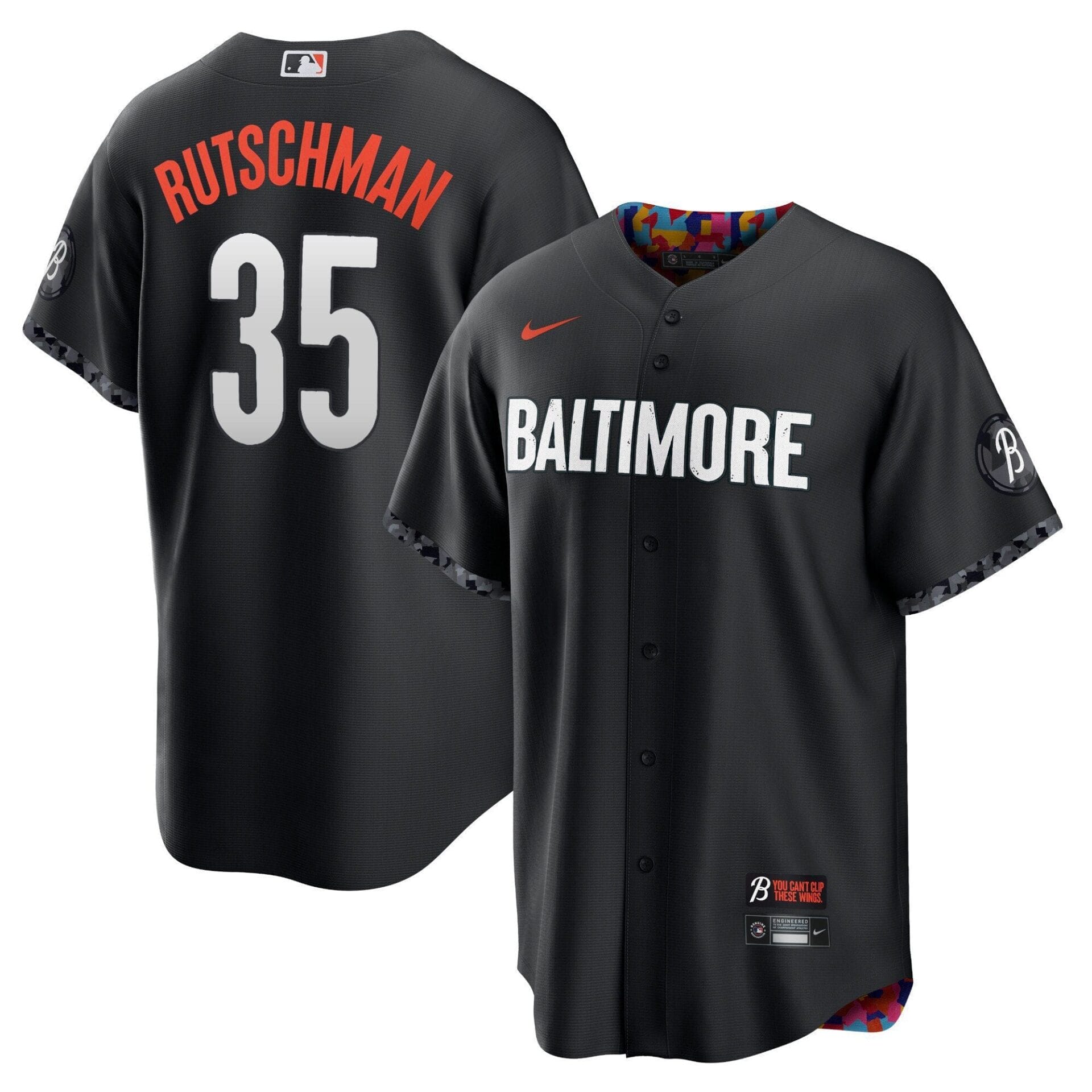 Baltimore Orioles 2023 City Connect Jersey - All Stitched - Image 8