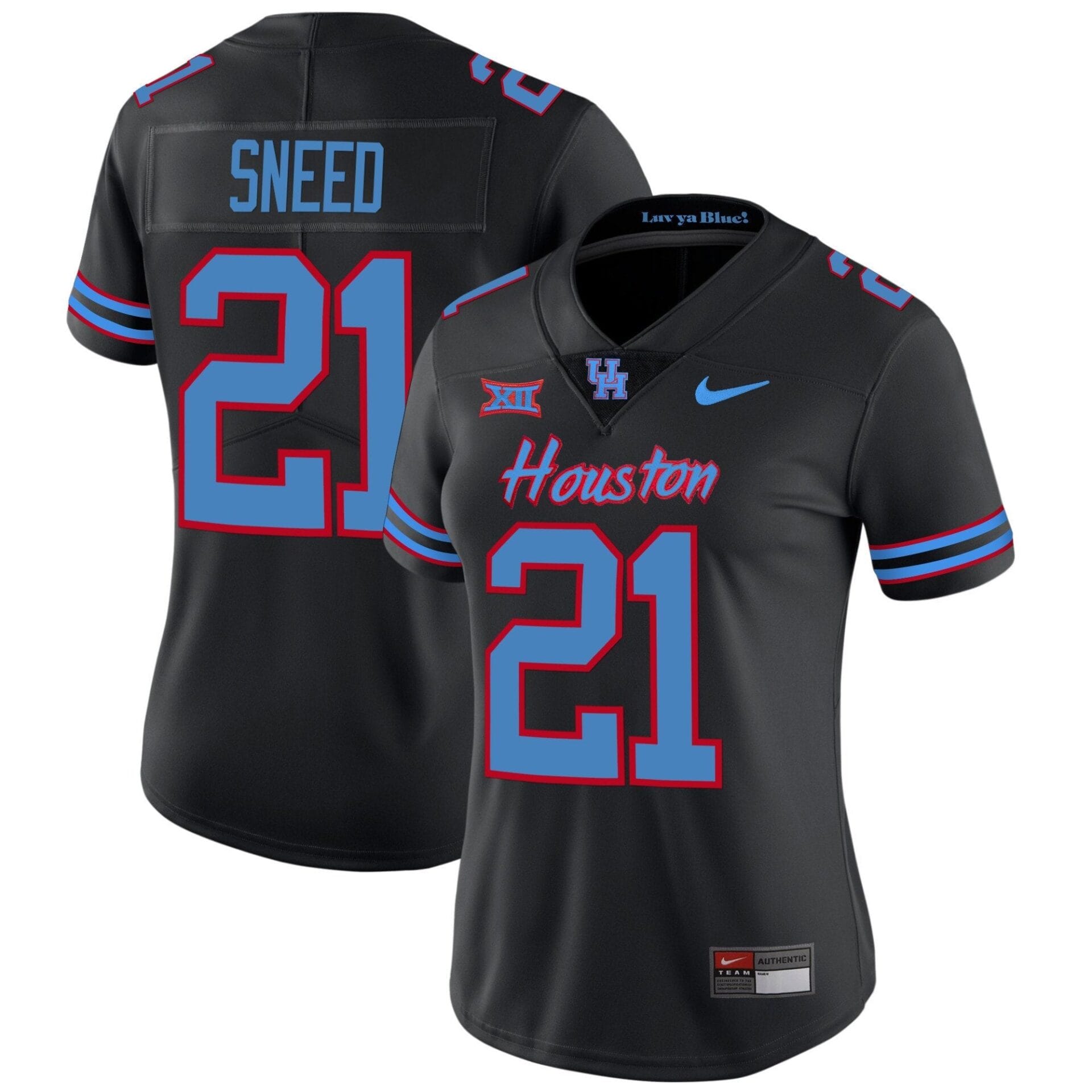Houston Cougars 2023 Oilers Inspired Vapor Jersey V5 - All Stitched - Image 33