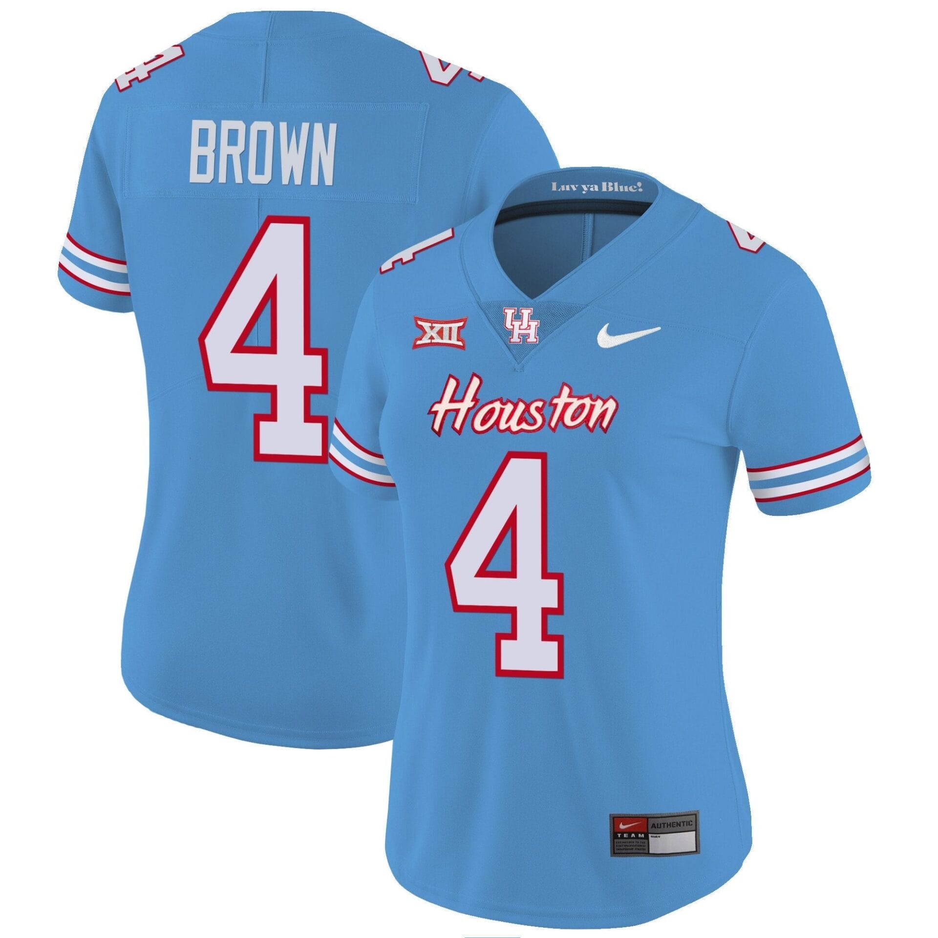 Houston Cougars 2023 Oilers Inspired Vapor Jersey V5 - All Stitched - Image 11