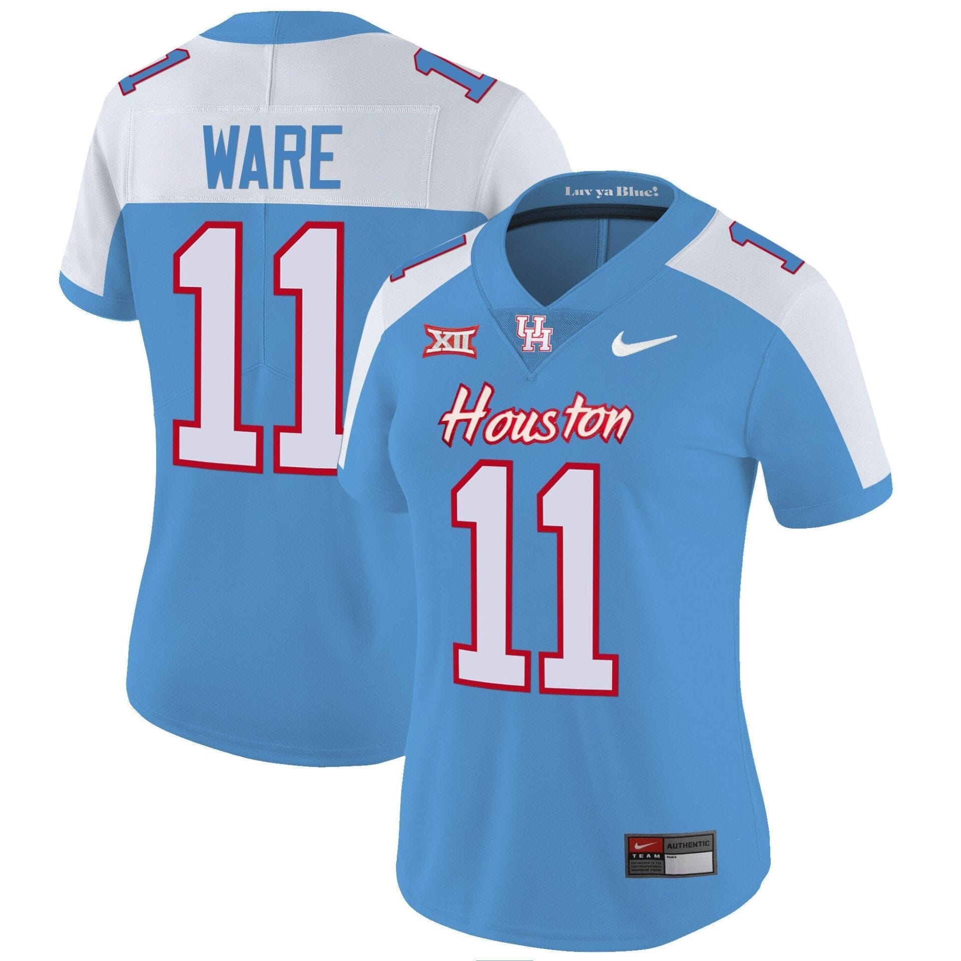 Houston Cougars 2023 Oilers Inspired Vapor Jersey V5 - All Stitched - Image 16