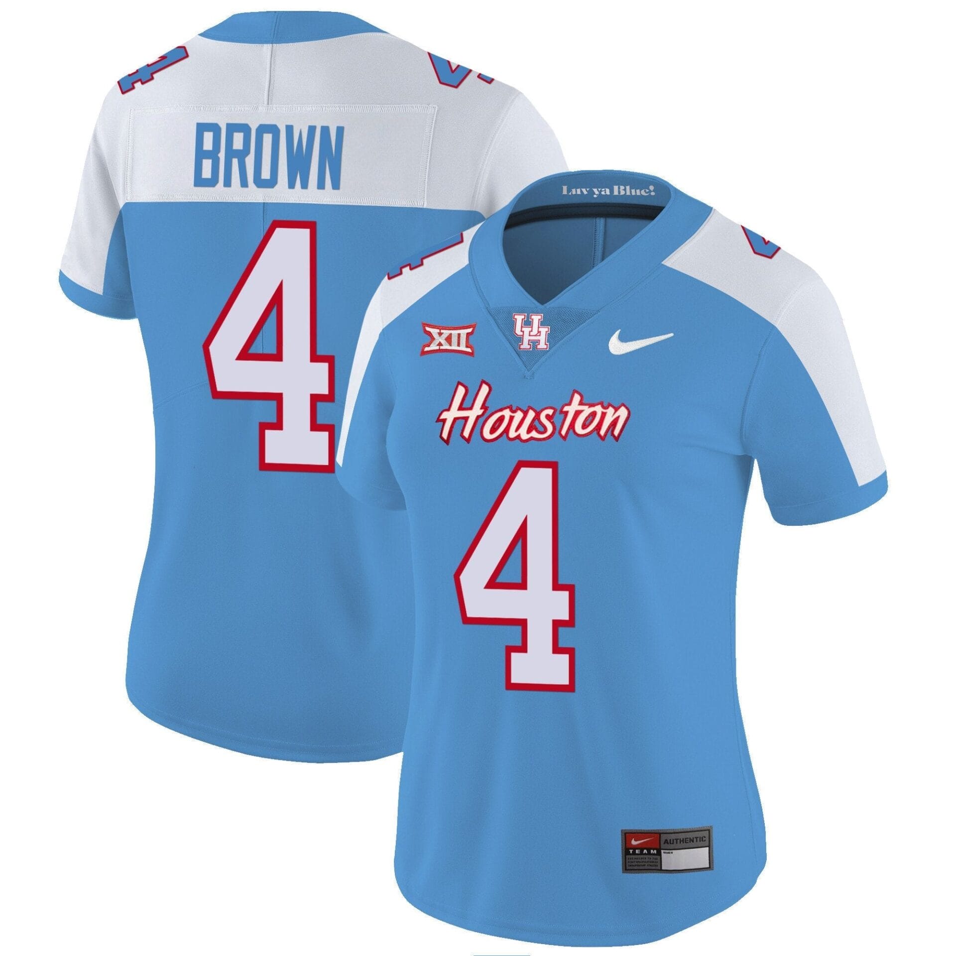 Houston Cougars 2023 Oilers Inspired Vapor Jersey V5 - All Stitched - Image 18