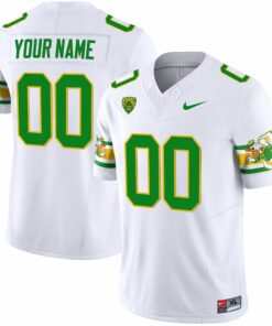 Alternative view of Oregon Ducks 'Mighty Oregon' 1984 Throwback Custom Jersey V2 - Stitched