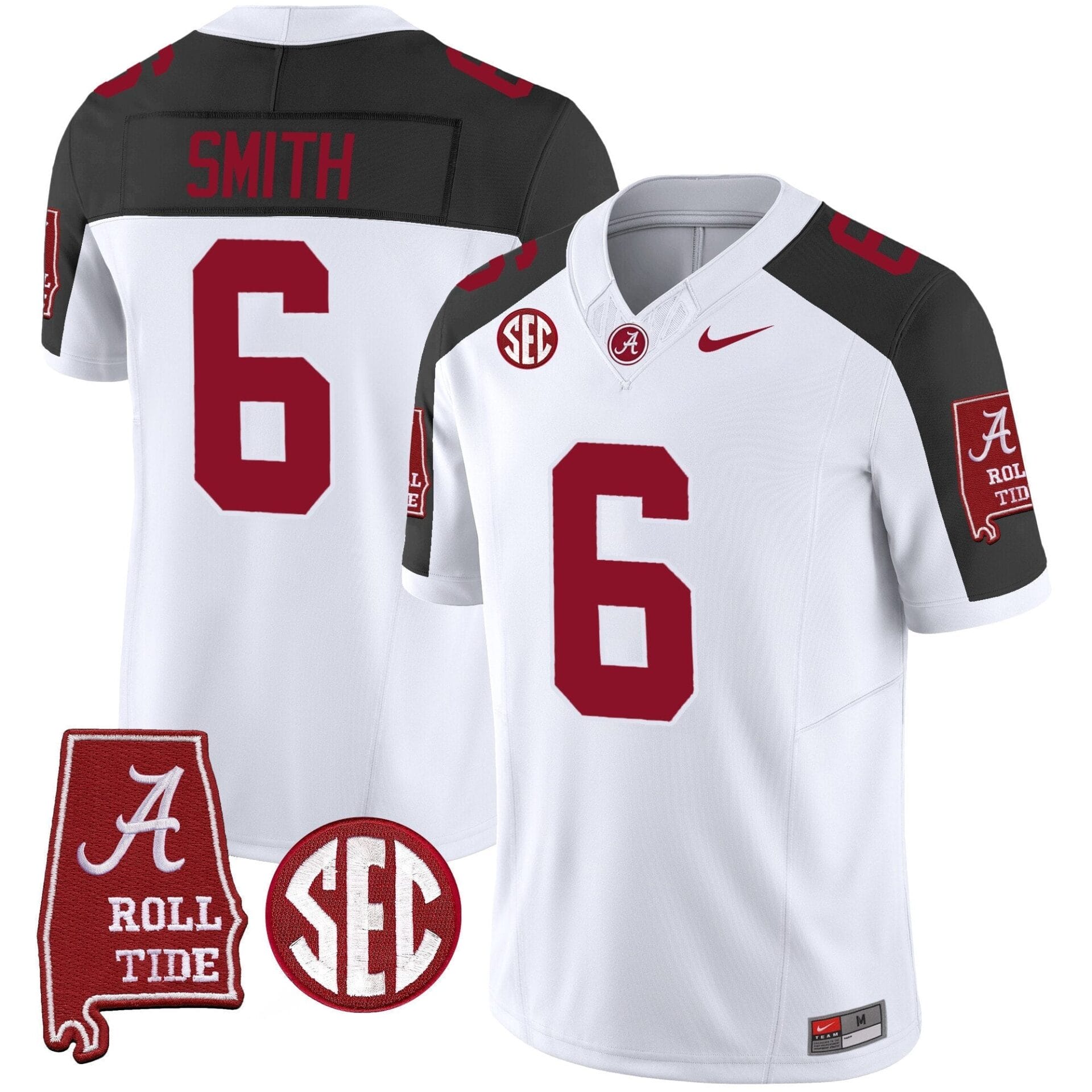 Alabama Crimson Tide Vapor Limited Jersey V3 - Alabama Map - All Stitched - Image 40