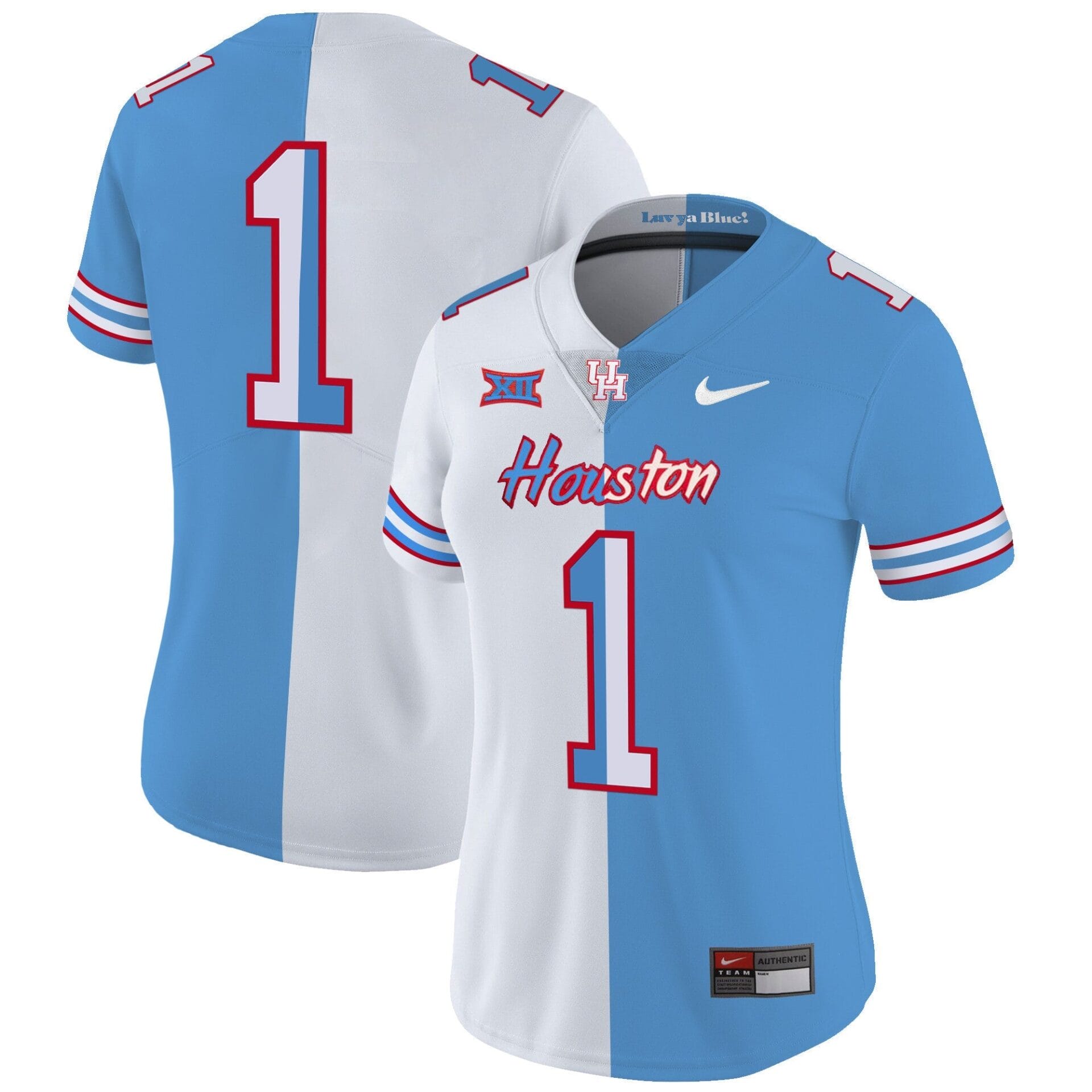 Houston Cougars 2023 Oilers Inspired Vapor Jersey V5 - All Stitched - Image 7