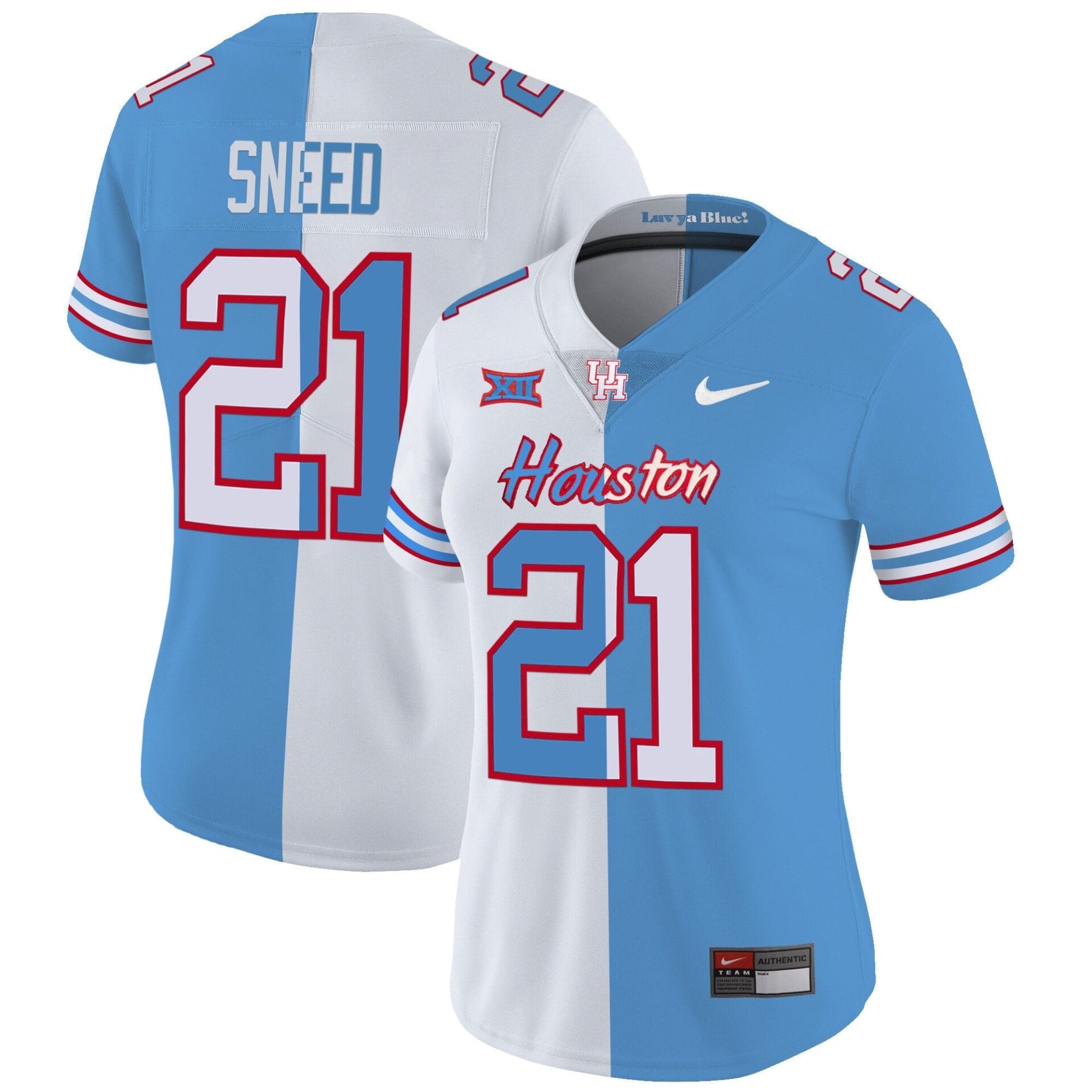 Houston Cougars 2023 Oilers Inspired Vapor Jersey V5 - All Stitched - Image 5