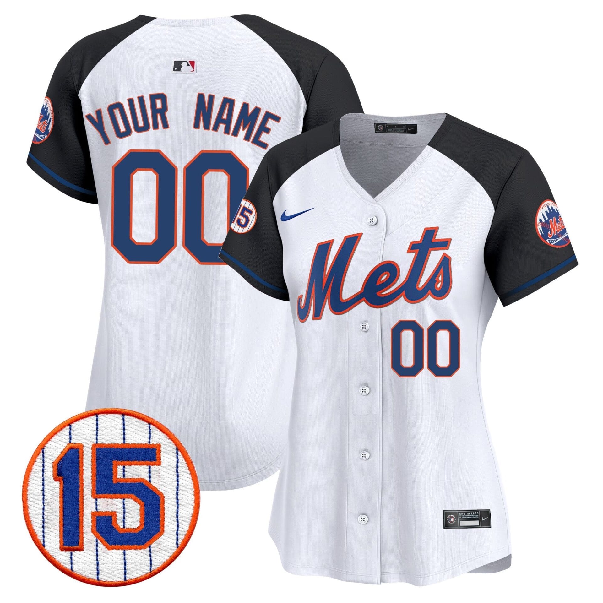 New York Mets Jerry Grote Patch Vapor Premier Limited Custom Jersey - All Stitched - Image 12