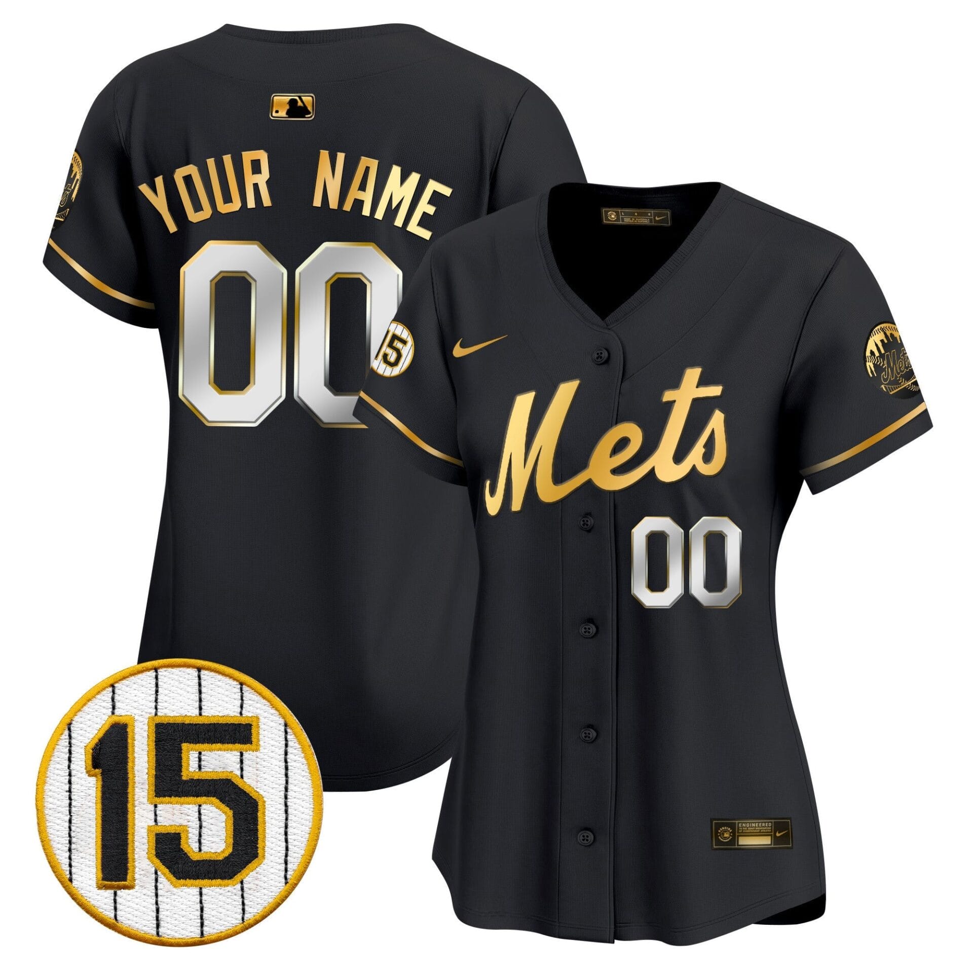 New York Mets Jerry Grote Patch Vapor Premier Limited Custom Jersey - All Stitched - Image 7