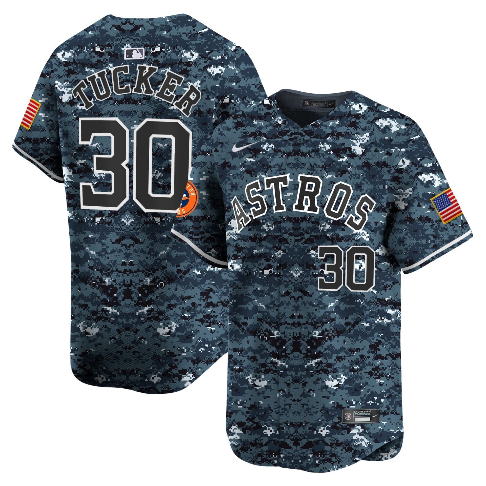Houston Astros USMC Alternate Vapor Premier Limited Jersey - All Stitched - Image 26