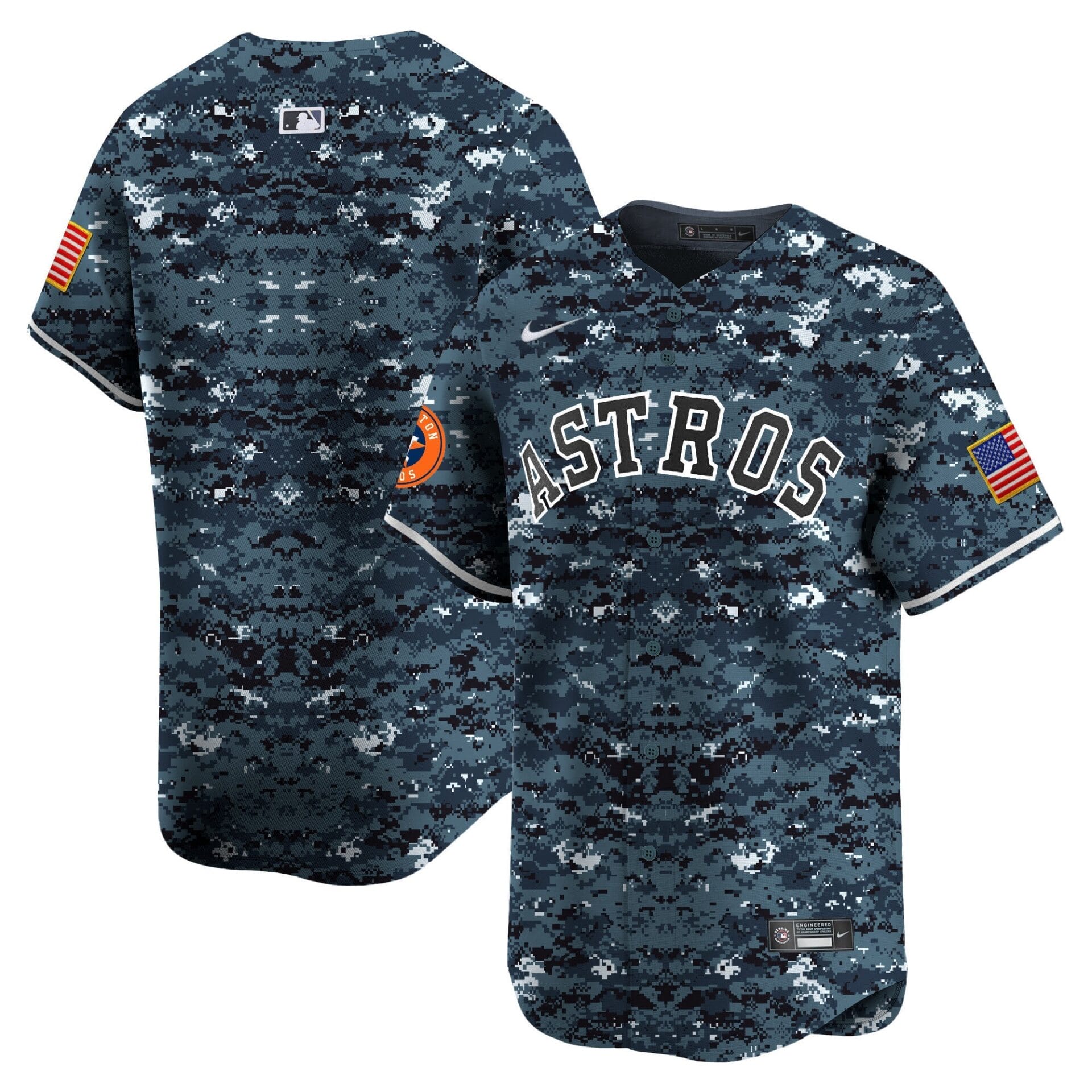 Houston Astros USMC Alternate Vapor Premier Limited Jersey - All Stitched - Image 27