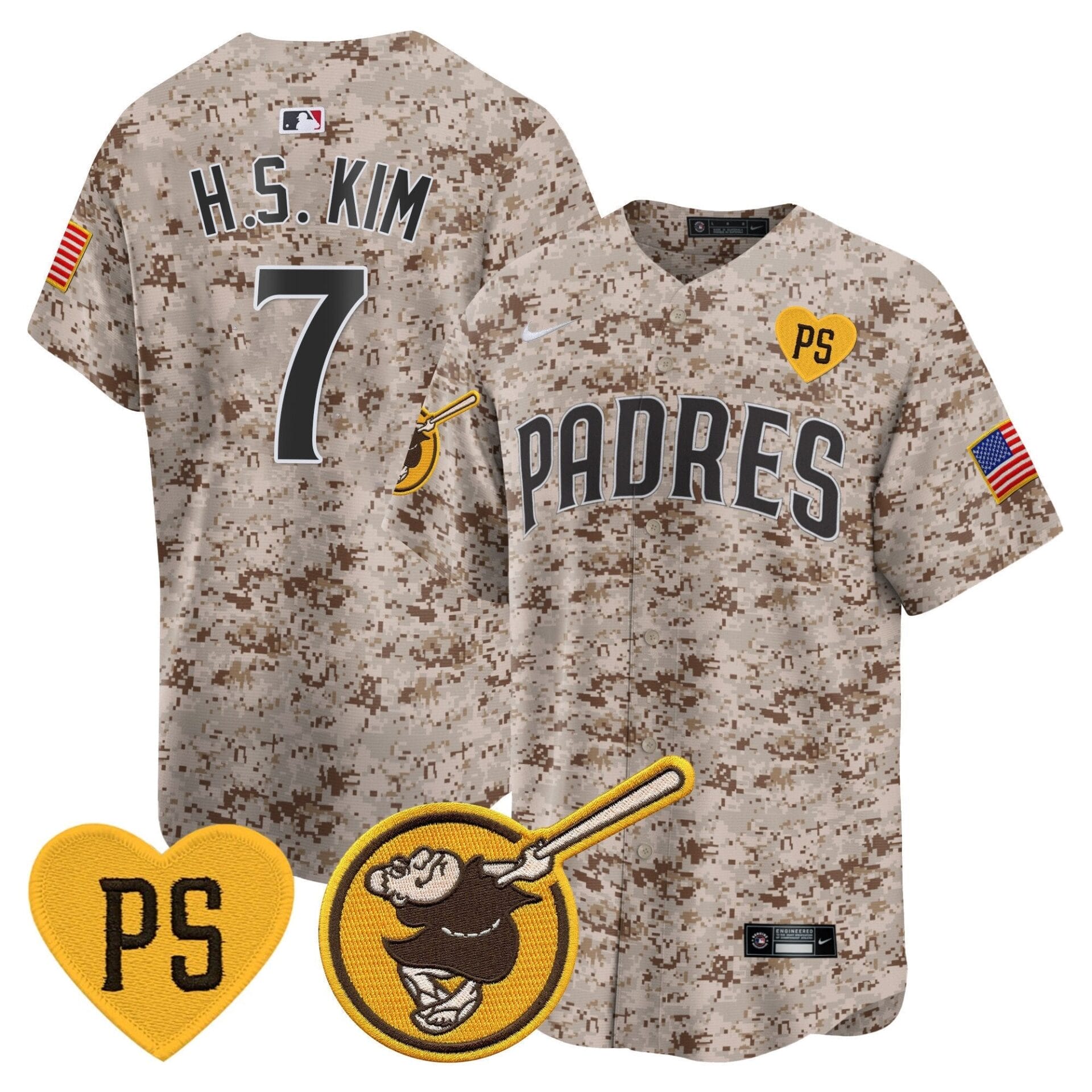 Padres USMC Alternate Vapor Premier Limited Jersey – All Stitched - Image 11