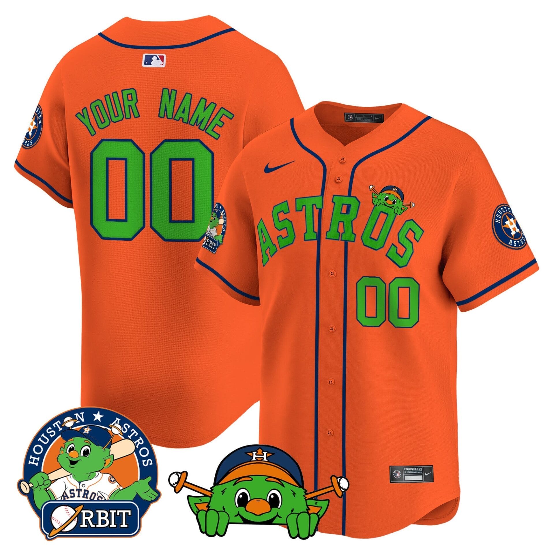 Astros Orbit Patch Vapor Premier Limited Custom Jersey V3 - All Stitched - Image 4