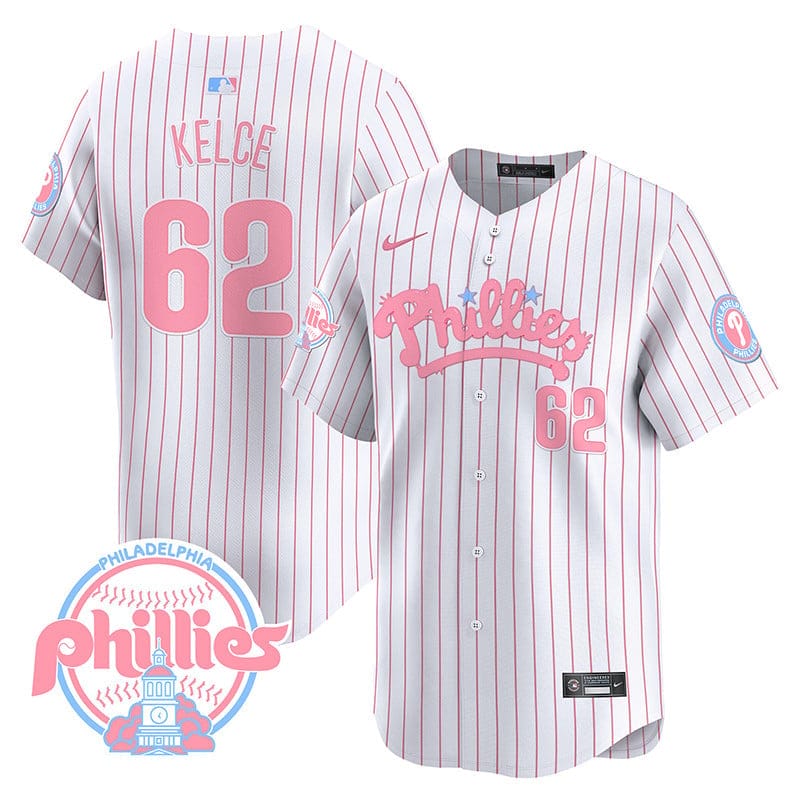 Phillies Bubblegum Pink Vapor Premier Limited Jersey - All Stitched - Image 33