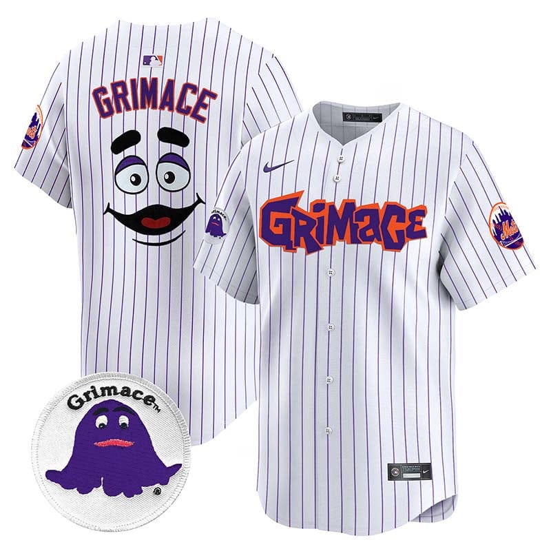 Mets Grimace Vapor Premier Limited Jersey V2 - All Stitched - Image 8